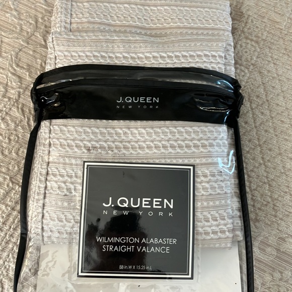 J. Queen of New York Straight Valence Wilmington Alabaster - Picture 3 of 4